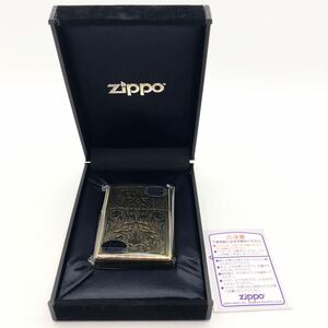 新品　未使用品　ZIPPO ジッポライター ジッポ　オイルライター 完封品　24金メッキ 3ミクロン　両面加工　いぶし　ゴールド　レア　希少