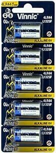 Vinnic 4LR44 6V アルカリ 乾電池 【 1シート 5個セット 】 水銀0％ ブリスターパッケー