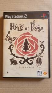 【中古美品】 PS2 ルール オブ ローズ　RULE of ROSE ハガキ付き