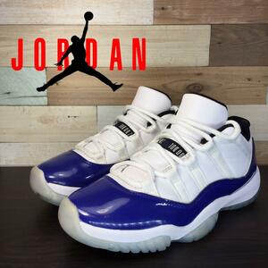 NIKE AIR JORDAN RETRO 11 LOW ナイキ ウィメンズ エアジョーダン11 ロー コンコルドスケッチ 23.5cm U08937 AH7860-100