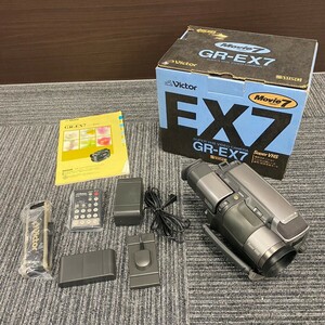 北山2月No.125 カメラ Victor ビクター GR-EX7 動作未確認 箱・その他備品付き ビデオカメラ デジタル movie7