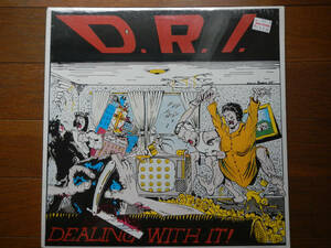 【LP】D.R.I.(7 73401-1DEALING WITH IT未開封SEALEDカナダENIGMA/METAL BLADE1985年DIRTY ROTTEN IMBECILES)