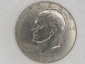 アメリカ　コイン アイゼンハワー 旧1ドルコイン　1ドル硬貨 1977年