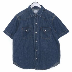 TENDERLOIN SADDLEMAN DENIM SHT S/S Mサイズ インディゴ テンダーロイン サドルマンデニムシャツ 半袖