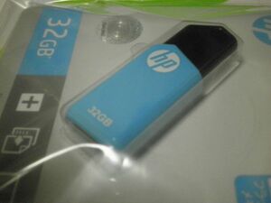 NEWLY HP HEWLET PACKARD USB MEMORY 32GB USB 2.0 CAPLESS SLIDE-TYPE FLASH DRIVE BLUE COLOR v150w HPFD150W-32　CLICKPOST