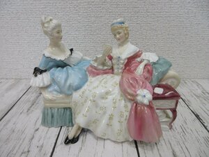 mae Royal Doulton/ロイヤルドルトン 陶磁器 フィギュリン The Love Letter ラブレター 西洋陶磁 置物 インテリア 【星見】