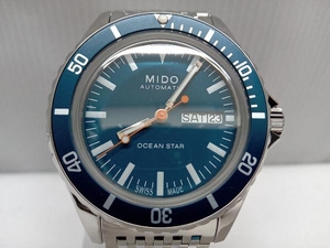【美品】Mido M0268301104100 腕時計 OCEANSTAR メンズ ミドー オーシャンスター 自動巻き ダイバーズウォッチ 200ｍ防水