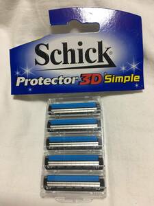 大人気 Schick シック プロテクター 3D シンプル simple 替刃 5個 ニ枚刃 お得 激安 処分 メンズ 脱毛 ボーイズ 髭剃り 男子 男性g