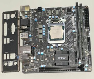 【中古】MSI H110I-S02 Core i3-7100 4GB パネル付属 / LGA1151 Mini-ITX BTOタイプPC由来 DDR4メモリ対応