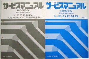 LEGEND E-KA7/1100001- 構造・整備編　追補版５冊