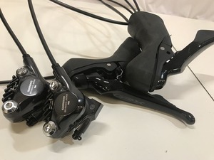 シマノ SHIMANO 【並品】ＧＲＸ 油圧ディスクブレーキ前後セット ST=RX400＋BR-RX810