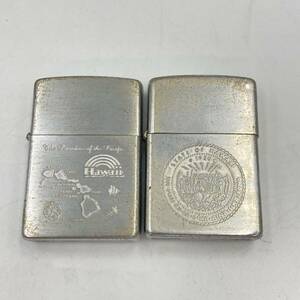 4.24NB-E1466★ZIPPO オイルライター 2点★1点訳アリ! ジッポー ジッポ ハワイ Hawaii 喫煙具 lighter DA0/DC2