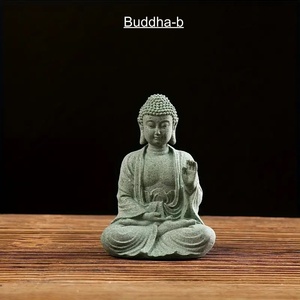 3951656976 1個 Buddha-B 瞑想仏像オーナメント、クリエイティブな禅芸術作品、仏像、水槽の景観、家庭やオフィスの装飾