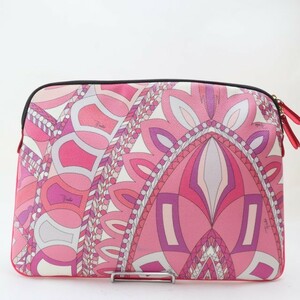 2307-101 エミリオプッチ PCケース カバー Emilio Pucci PVC製 ピンク系