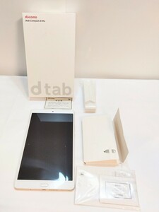 【docomo】dtab d-01J 初期化済み　ゴールド　ネットワーク利用制限ステータス【◯】ドコモ d-01J タブレット　003JIHJU26