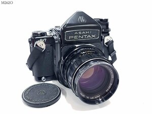 ASAHI PENTAX 6×7 Super-Multi-Coated TAKUMAR/6×7 1:2.4/105 TTLファインダー シャッターOK 中判 フィルムカメラ ボディ レンズ M262OA