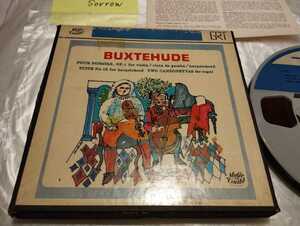 Buxtehude ディートリヒ・ブクステフーデ ソナタ集 USA盤 オープンリール Music Guild ジュディス・ダビドフ 19cm/s 4トラック (7 1/2IPS) 