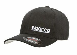 SPARCO（スパルコ） ベースボールキャップ CAP FLEX-FIT 2019 ブラック Lサイズ・XLサイズ