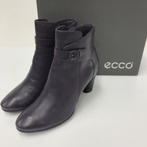 【ITBZM5BL9KOS】ECCO エコー ショートブーツ 靴 パープル 紫系 レディース サイドジップ