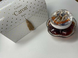 〓 【CARON キャロン モンテーニュ 150ml 残量４割程 バカラ クリスタルボトル PARFUM パルファム 香水 フレグランス 箱付き】HO9257