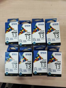 ◎ (A1064) エプソン EPSON 純正インク IC1BK13 8本 未開封 期限切れ