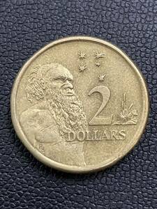 オーストラリア 2ドル 硬貨 外国コイン AUSTRALIA 2DOLLARS アボリジニ 