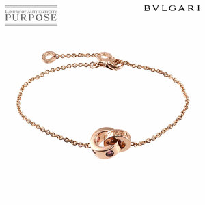 ブルガリ BVLGARI ローマンソルベ トルマリン アメジスト ブレスレット K18 PG 750 Tourmaline Sapphire Bracelet 90190838