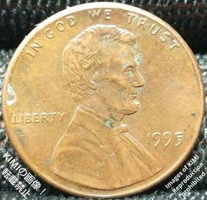 1セント硬貨 1995 アメリカ リンカーン 1ペニー 貨幣芸術 Coin #KIMIcoins #KIMIの商品 1 Cent Lincoln 1Penny United States coin 1995