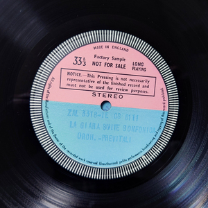 【非売品 test】 英Decca SXL未発売　レスピーギ「ローマの松」　プレヴィターリ　聖チェチーリア音楽院管