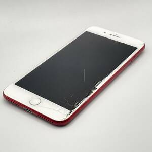 ジャンク品 画面割れ 液晶不良 Apple アップル iPhone 7 Plus 128GB （PRODUCT)RED SIMロック解除済み 1円 から 売り切り