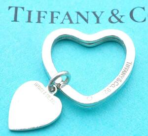 Tiffany & Co. ティファニー オープンハート キーリング チャーム スターリングシルバー925 銀 7.5g 3271