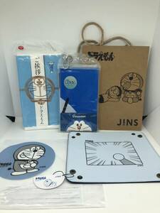 ◆ドラえもん【熱中症対策！クールマフラータオル】【ご挨拶 フェイスタオル】非売品JINSメガネトレー＆ショッパー◆のび太くん藤子不二雄