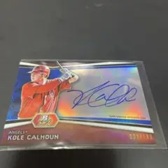 topps KOLE CALHOUN直筆サインカード