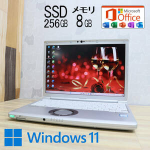 ★美品 高性能8世代4コアi5！M.2 SSD256GB メモリ8GB★CF-SV7 Core i5-8350U Webカメラ Win11 MS Office2019 Home&Business★P69281