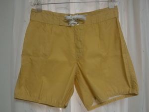 【未使用】★BIRDWELL 310 BOARD SHORTS vintage gold size32/バードウェル タイプ310 ボードショーツ★サイズ32インチですが30インチ位★