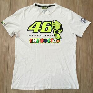 VR46 Valentino Rossi THE DOCTOR T-shirt バレンティーノロッシ ザドクター Tシャツ Lサイズ バイク ユーズド 穴あり