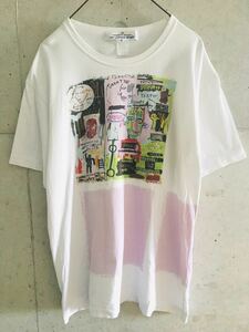 【★激希少★限定コラボ★メンズM★送料無料】コムデギャルソンシャツ バスキア Tシャツ JEAN MICHEL BASQUIAT × COMME des GARCONS SHRIT