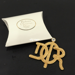 クリスチャンディオール ストーン付き ブローチ レディース ゴールドカラー アクセサリー Christian Dior QR044-121