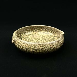 中国 中国古美術 宋 哥窯 茶碗 筆洗 時代物 藏出
