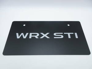スバル WRX STI ディーラー 新車 展示用 非売品 ナンバープレート マスコットプレート