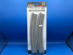 3L011　HOゲージ　KATO　カトー　UNITRACK　品番2-241　PC曲線線路　R730mm-22.5°　※新品