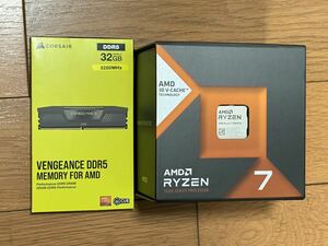 AMD Ryzen7 7800X3D+DDR5 32GB新品未開封