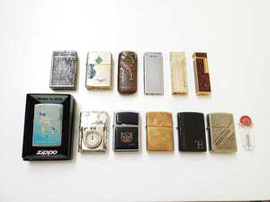 オイル ガスライターまとめ ZIPPO USA U.S TRADITIONAL LANCEL RONSON Maruman シルバー ゴールド 喫煙具 コレクション 着火未確認 現状品 