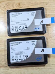 ★(2個セット) Intel X25-M 2.5インチ SSD 80GB x2個★実用品★送料定額★