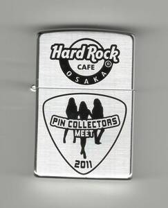 （大PCM11）Zippo　Hard Rock Cafe 大阪　ピンコレクターミート　記念ジッポー　50個限定　新品未使用