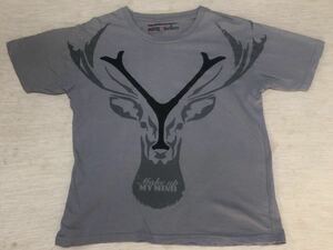 送料込み　マルボロ　MARLBORO　TAKE ACTON　Tシャツ　実寸・身丈約59cm 肩幅約49cm 袖丈約21cm 身幅約50.5cm 　半袖　丸首　灰色　穴有り