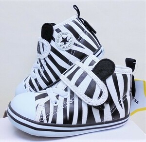 ★2022春夏★CONVERSE BABY ALL STAR N ANIMALS V-1（コンバース　 ベビー　オールスター　Ｎ　アニマルズ　Ｖ－１）ゼブラ13.0