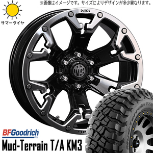 285/55R20 FJ ハイラックス プラド 20インチ BFGoodrich T/A KM3 ゴーレム 8.5J +20 6H139.7P サマータイヤ ホイールセット 4本