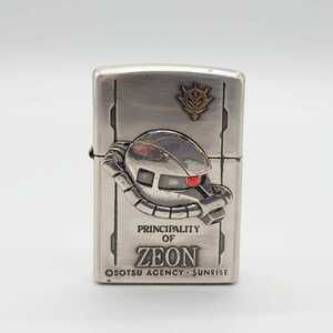 GUNDUM PRINCIPALITY OF ZEON 機動戦士ガンダム 量産型ザク 立体フェイス Zippo ジッポー オイルライター メタル タバコ 小物 tp-22x768