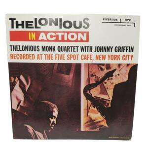 E03093 レコード THELONIOUS IN ACTION / THELONIOUS MONK QUARTET WITH JOHNNY GRIFFIN OJC-103 RLP-1190 LIGHT BLUE, BLUE MONK